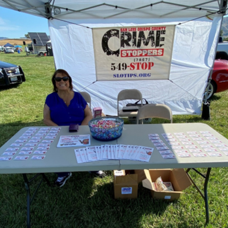 Crime Stoppers Booth at Family Day Event