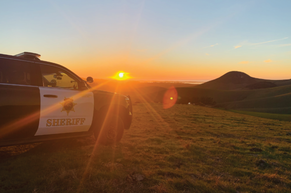 Sheriffs SUV at Sunset Overlook