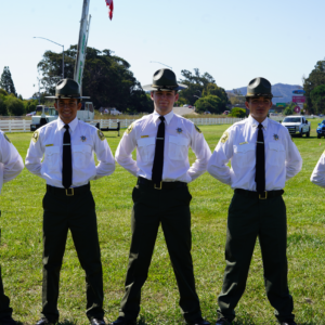 Five Explorer Cadets in Uniform