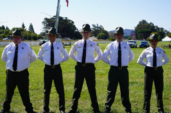 Five Explorer Cadets in Uniform