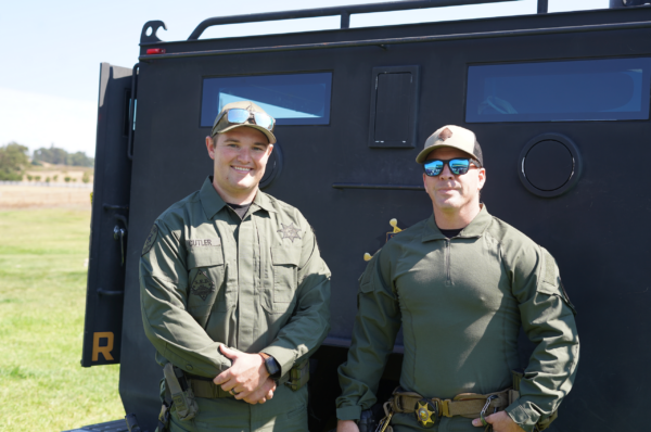 Two Special Enforcement Detail Officers at Family Day Event
