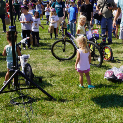 Bike Raffle Winners at Family Day Event
