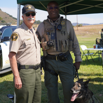 Undersheriff and Deputy at Family Day Event