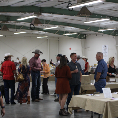 Crowd of Guests at Silent Auction