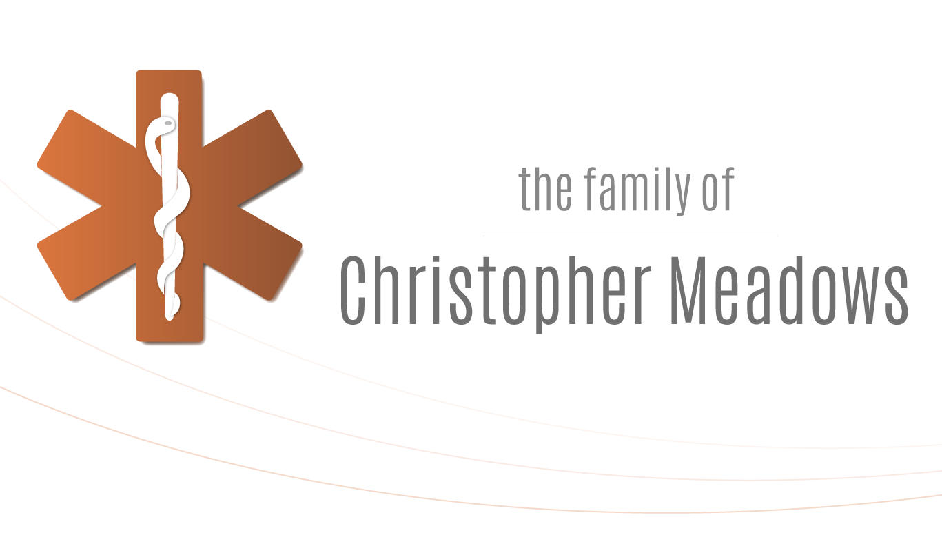 Logo with Orange Emergency Responders Star for Christopher Meadows Family