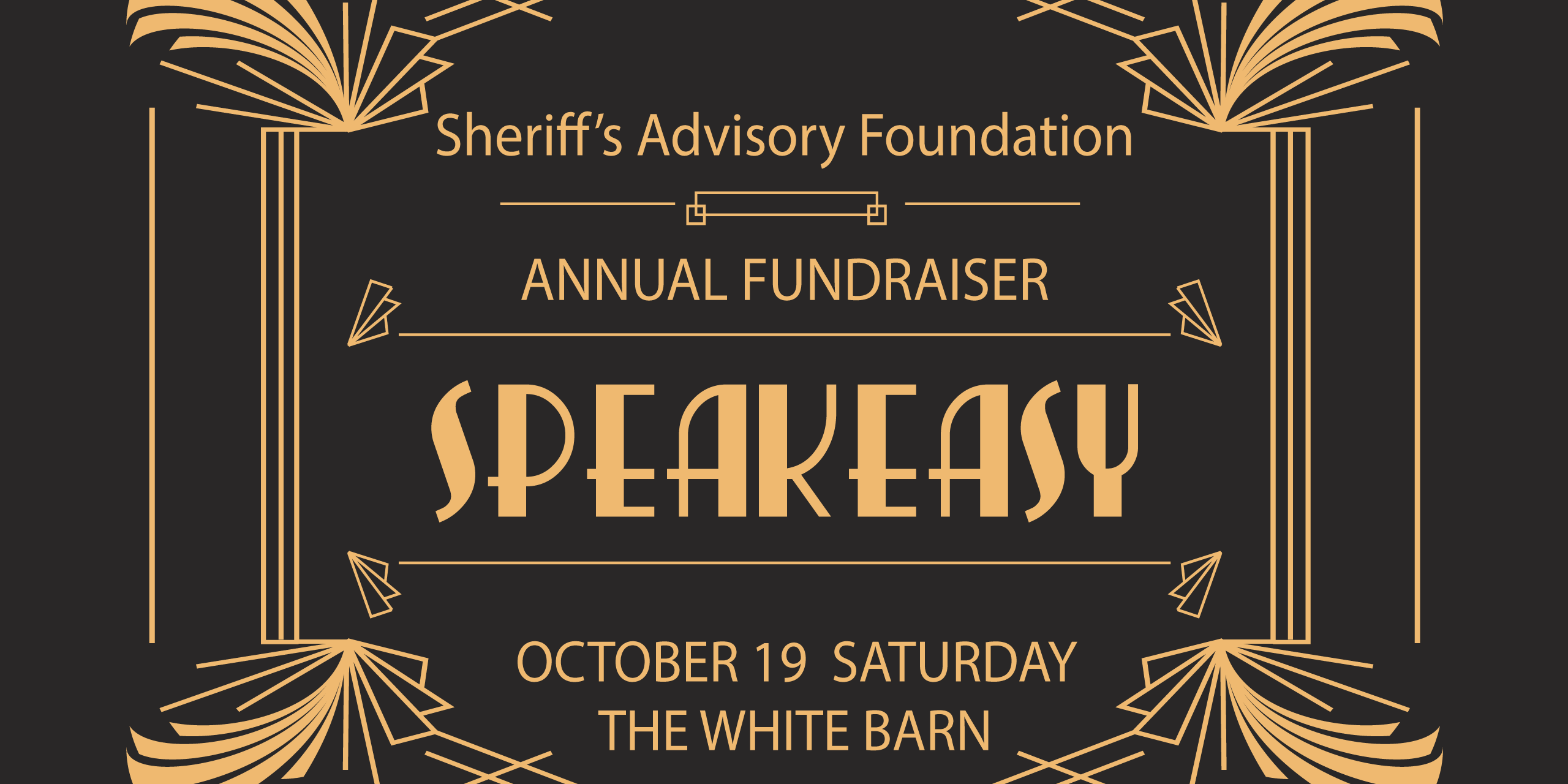SAF Annual Fundraiser Speakeasy Invitation